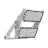 Ledvance Projecteur LED Max Aluminium Gris 900W 140500lm 65x120D - 830 Blanc Chaud | IP66 - Asymétrique