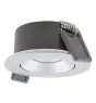 Ledvance Spot LED Air Adjust Aluminium Argent 4W 320lm 36D - 930 Blanc Chaud | Diamètre 68mm - IP23 - Meilleur rendu des couleurs - Dimmable