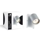 D'Lite Applique Murale Prisma Métal Argent | IP20 - Convient pour 1x GU10
