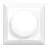 Noxion Roteerbare afdekplaat voor LED Dimmer | Zachte Rand - Wit