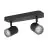 Eglo Plafondlamp Consuma 1 Staal Zwart | IP44 - Geschikt voor 2x GU10 