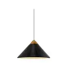 DFTP by Nordlux Kinto Pendelarmatuur Metaal en Hout Zwart | 420mm - Geschikt voor E27